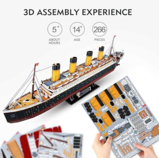 Regalo d'anniversariu Puzzle di carta DIY Stadium Puzzle 3D per adulti