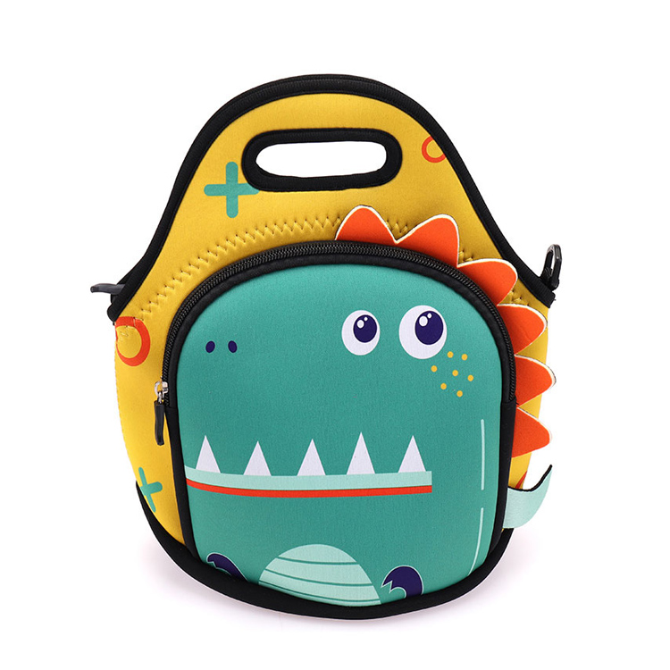 Kindergarten Daycare Crocodile Neoprene Kids Lunch Tote