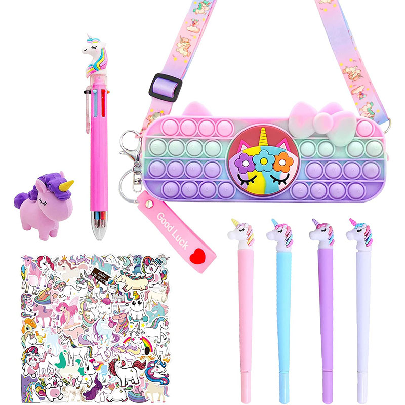 Portapenne Unicorn Set di stazionario Unicorn per ragazze